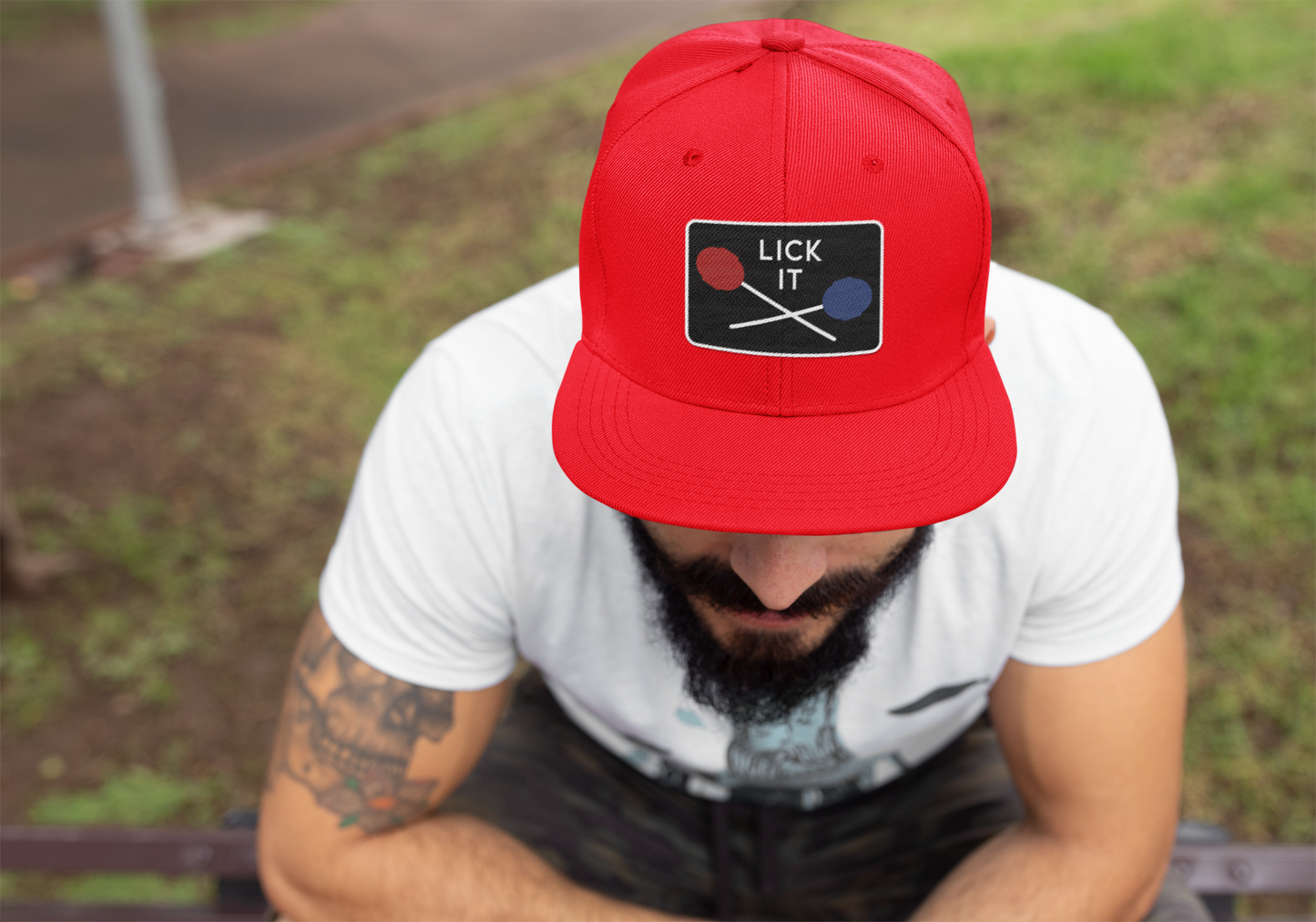 Lick It Six-Panel Retro Trucker Cap