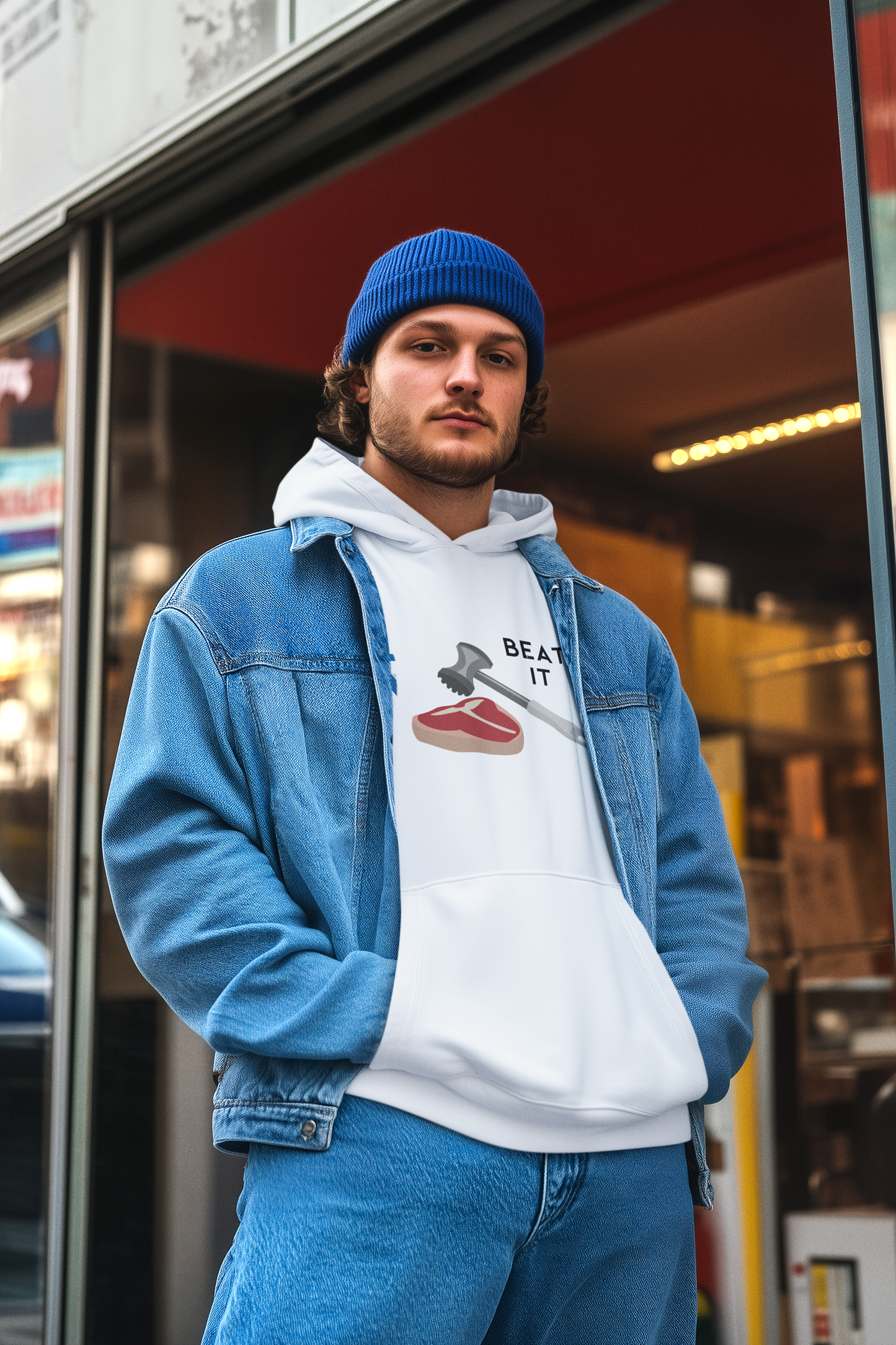 Beat It Hoody White