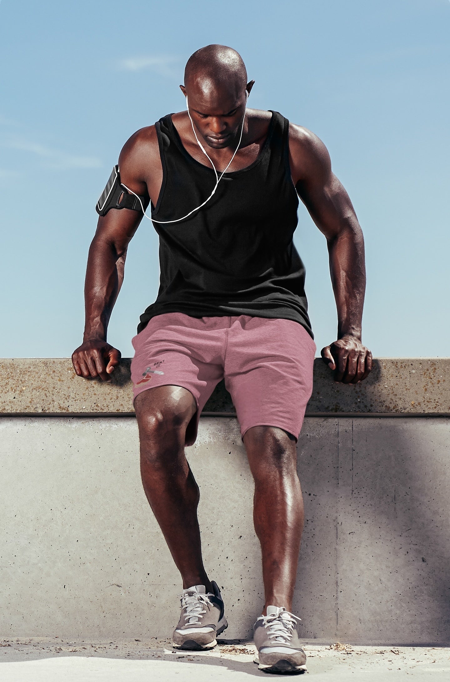 Beat it Pigment Dyed Fleece Shorts