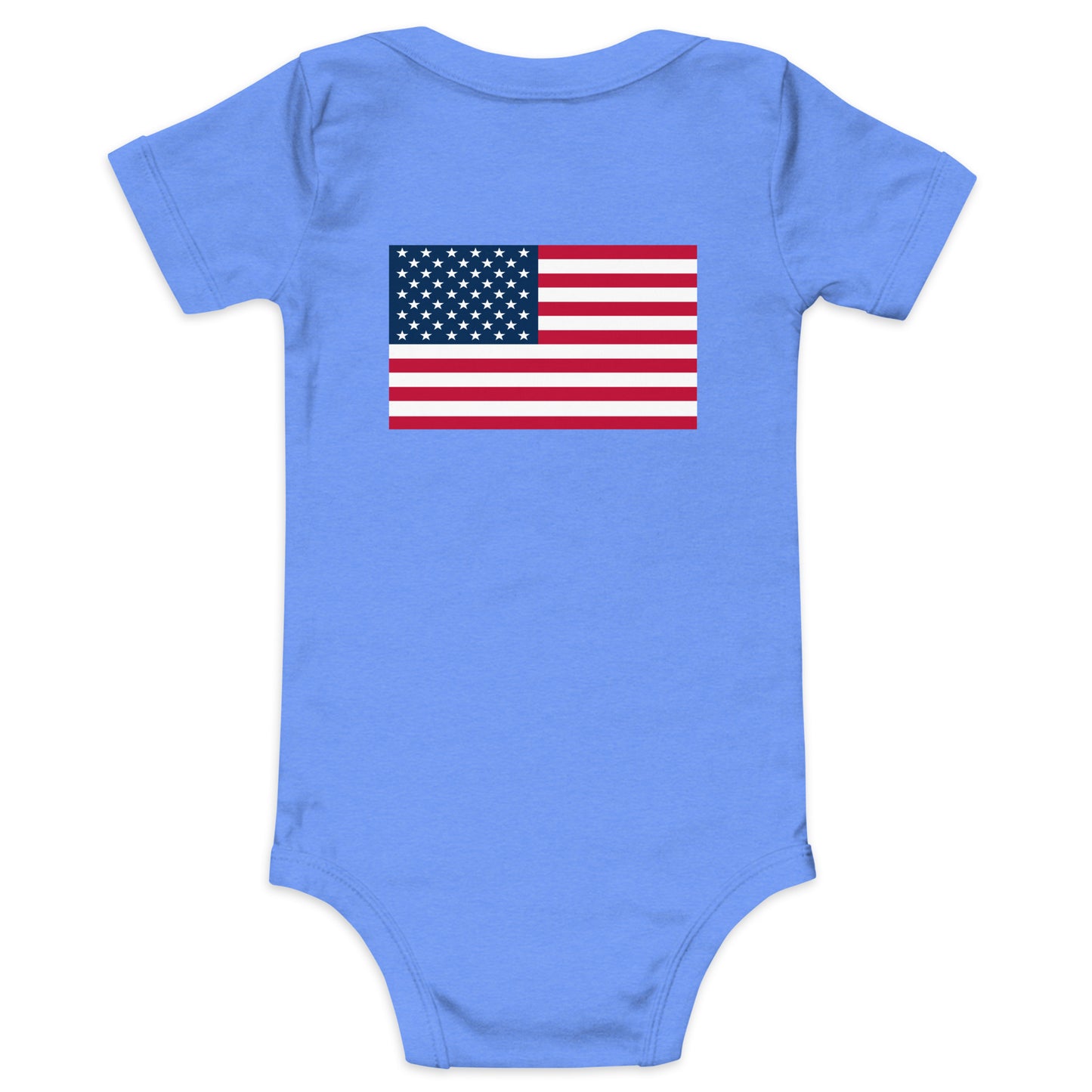 100% Boy USA Baby One Piece- Blue Design