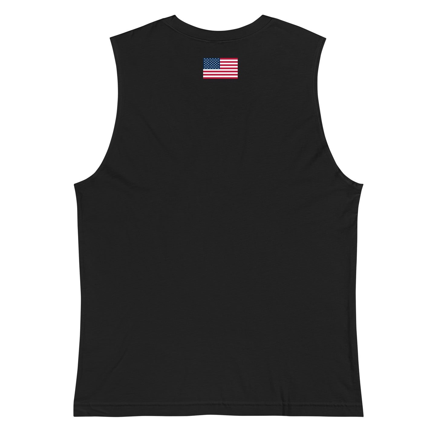 100% Man USA Muscle Shirt- Red, White & Blue Design