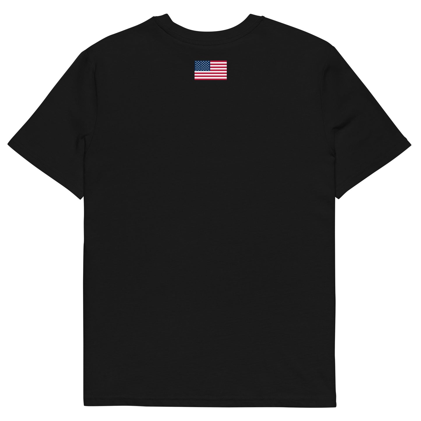100% Woman USA Organic T-Shirt- Red, White & Blue Design