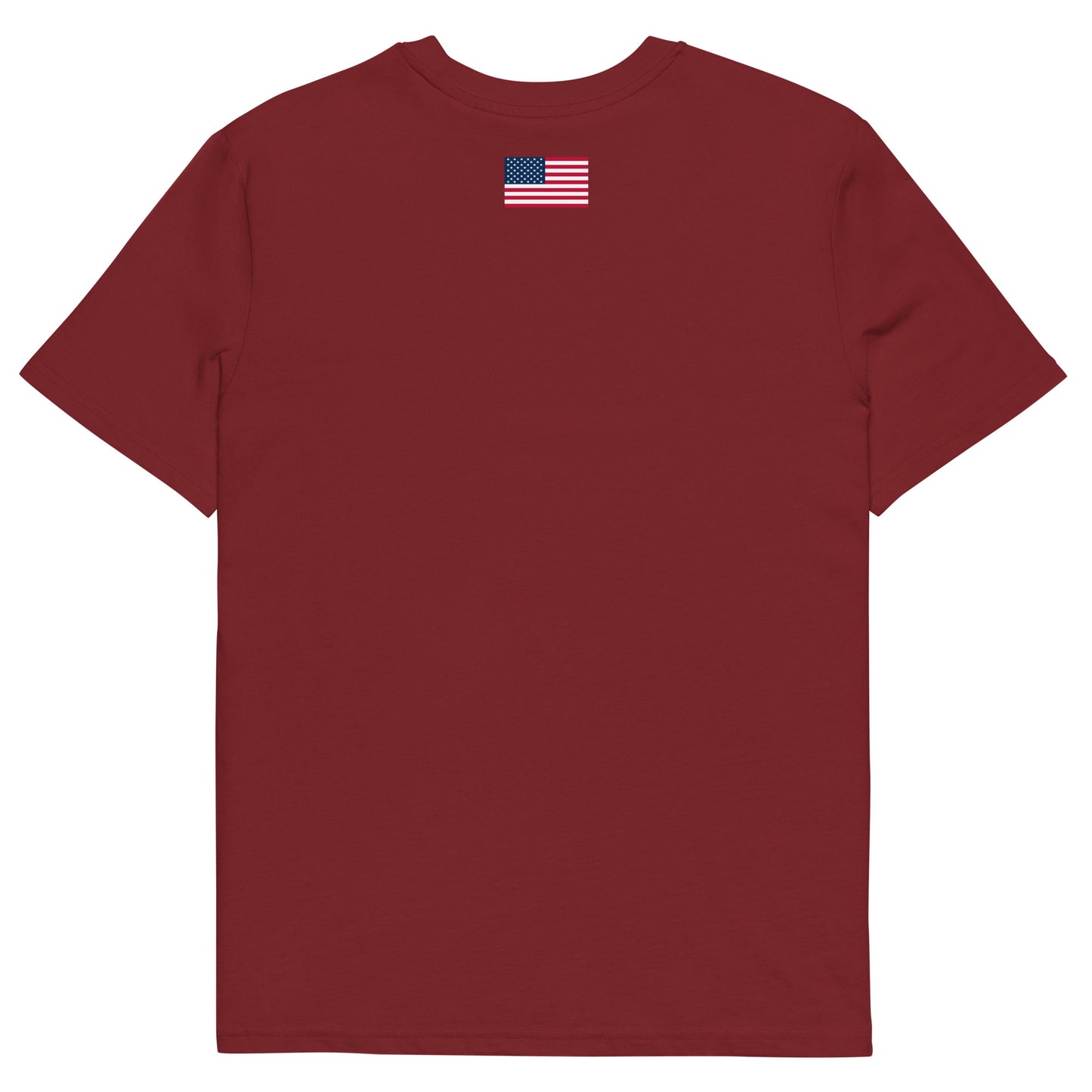 100% Woman USA Organic T-Shirt- Red, White & Blue Design