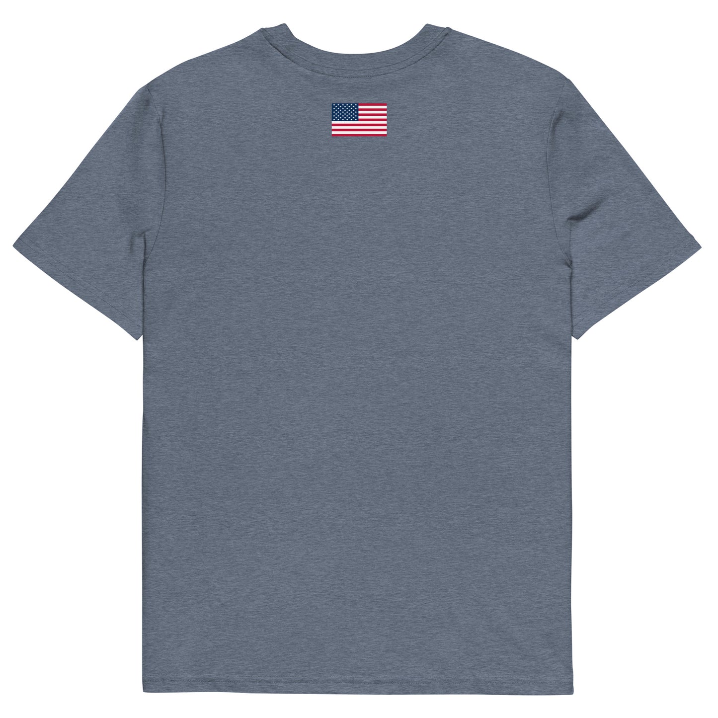 100% Woman USA Organic T-Shirt- Red, White & Blue Design