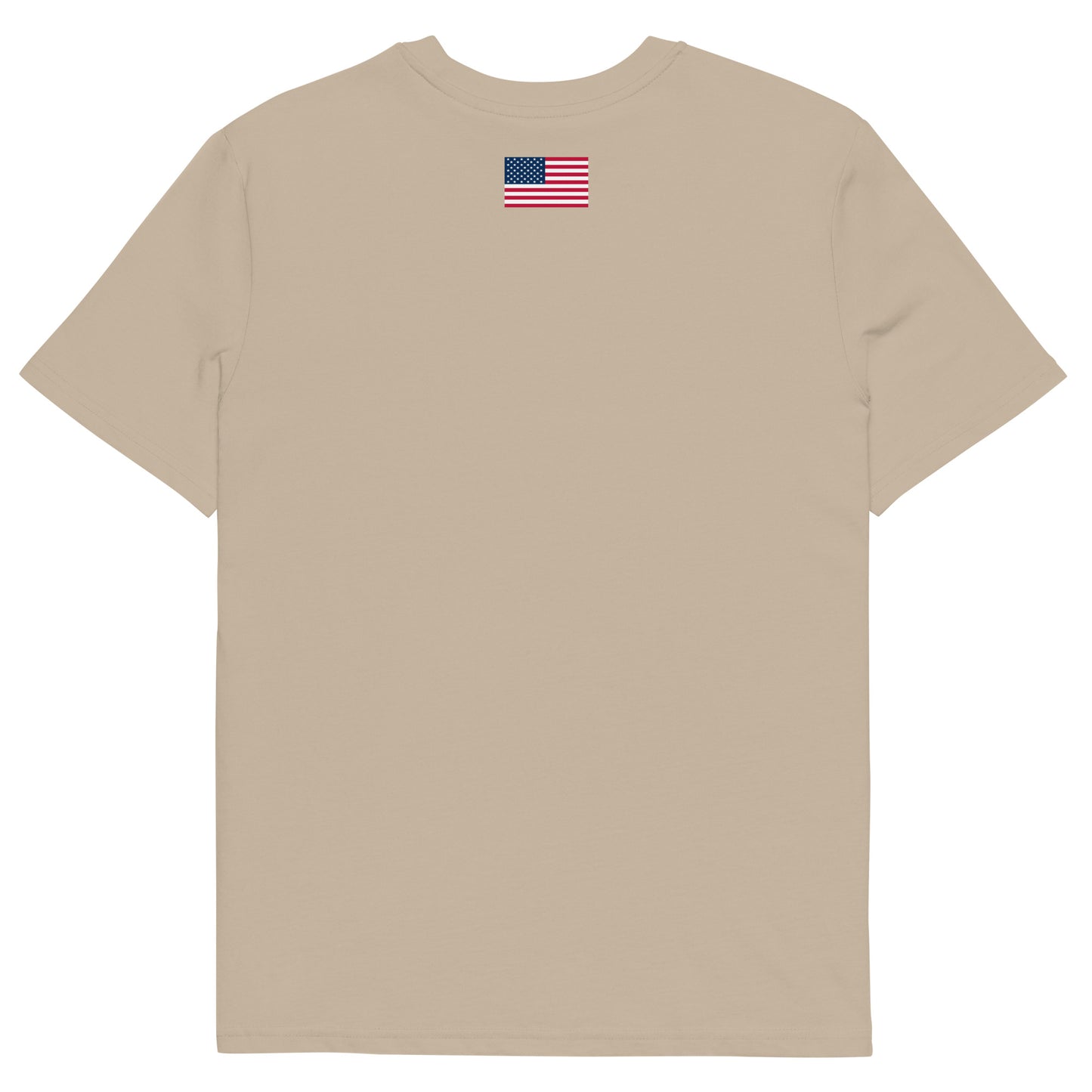 100% Woman USA Organic T-Shirt- Red, White & Blue Design