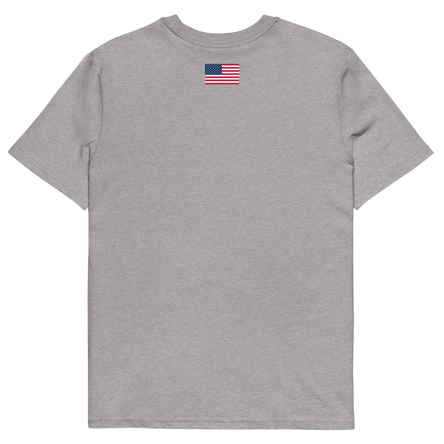 100% Woman USA Organic T-Shirt- Red, White & Blue Design