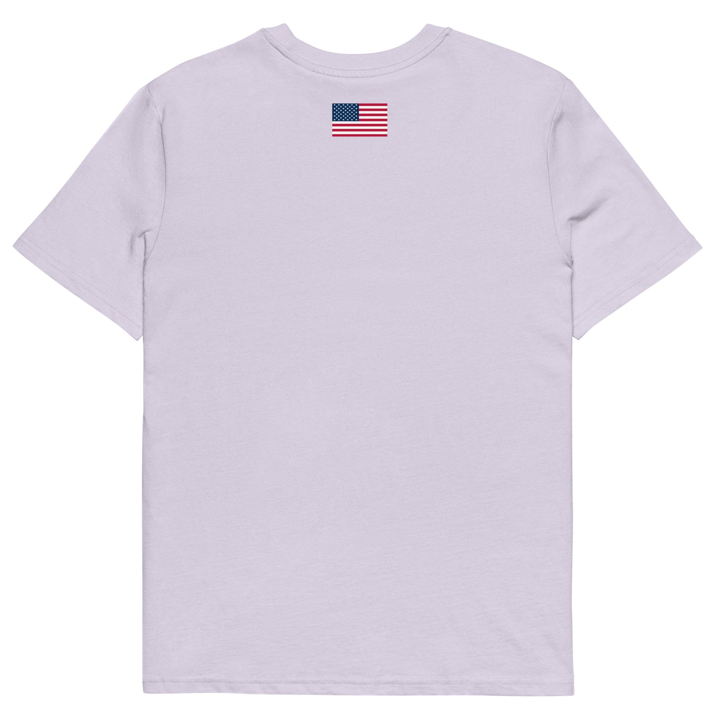 100% Woman USA Organic T-Shirt- Red, White & Blue Design