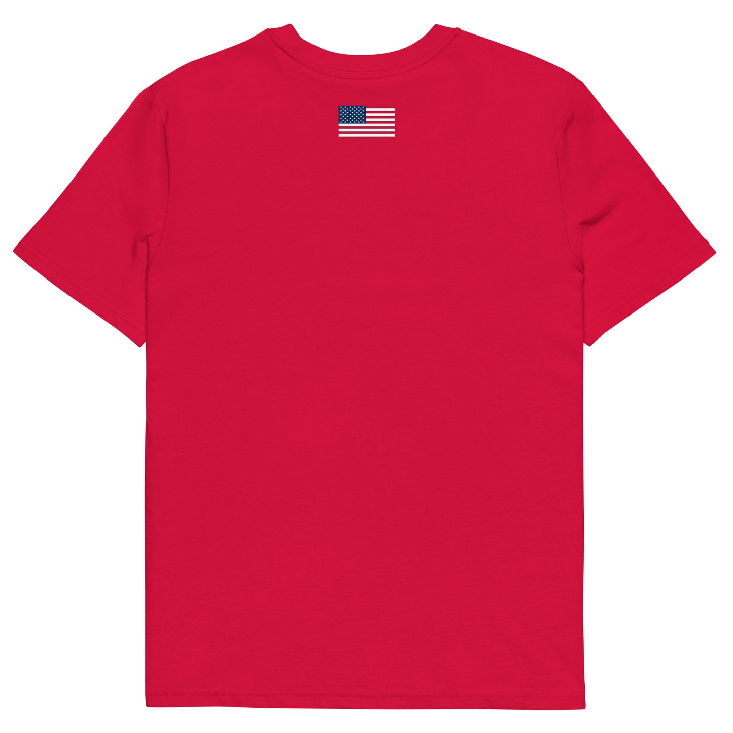 100% Woman USA Organic T-Shirt- Red, White & Blue Design