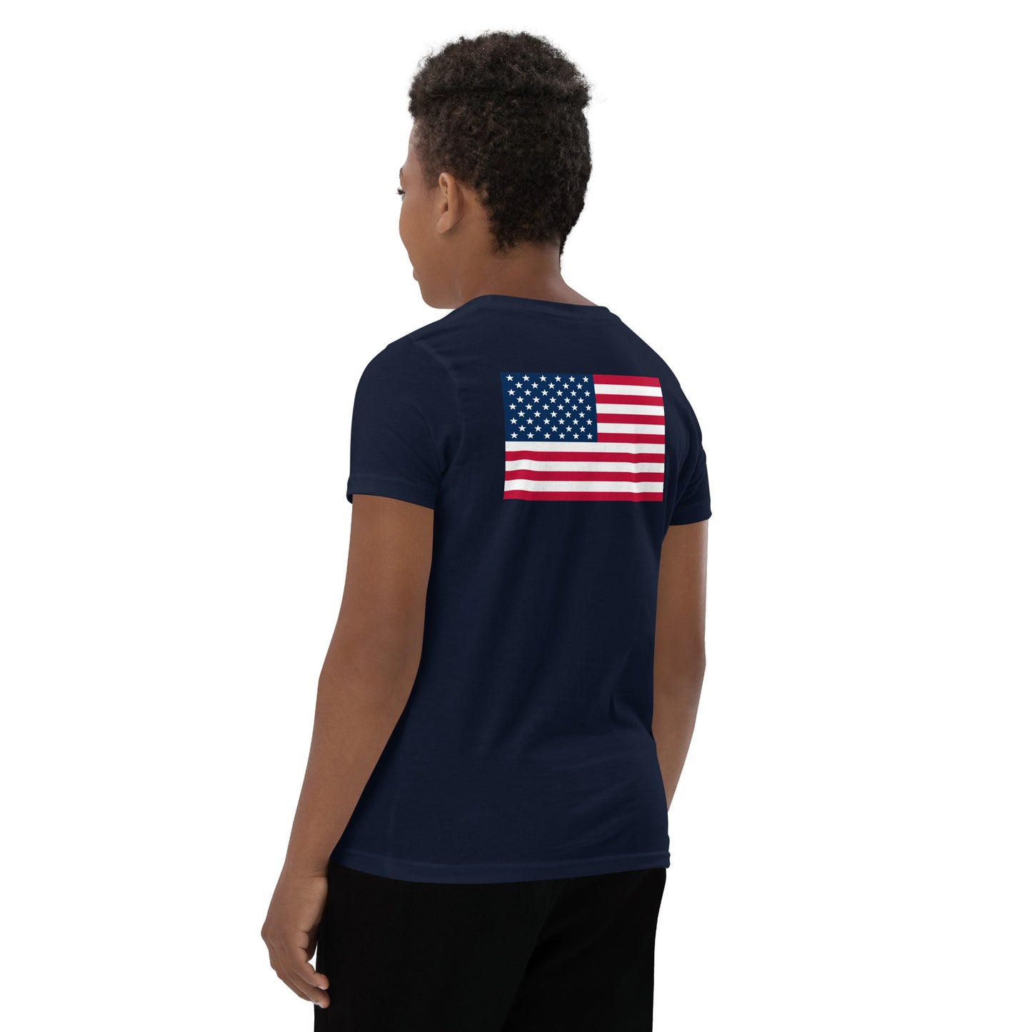 100% Boy USA Youth T-Shirt- Blue Design