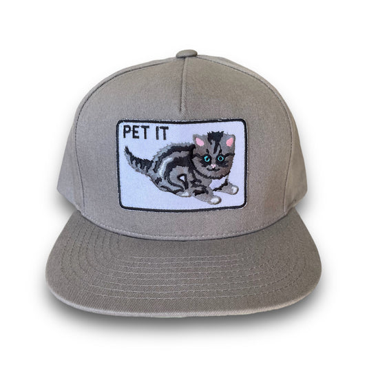 Pet It 5-Panel Cotton Twill Snapback Cap