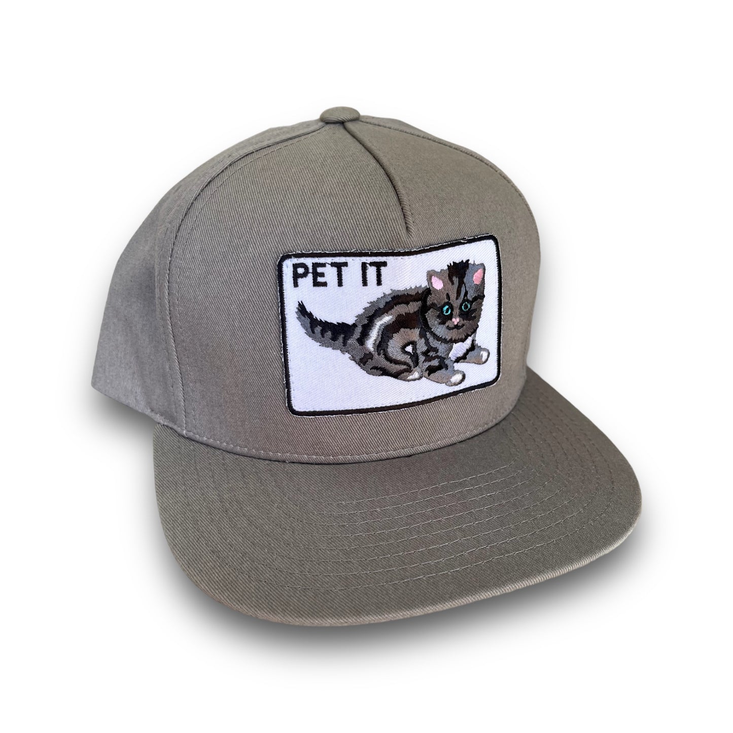 Pet It 5-Panel Cotton Twill Snapback Cap