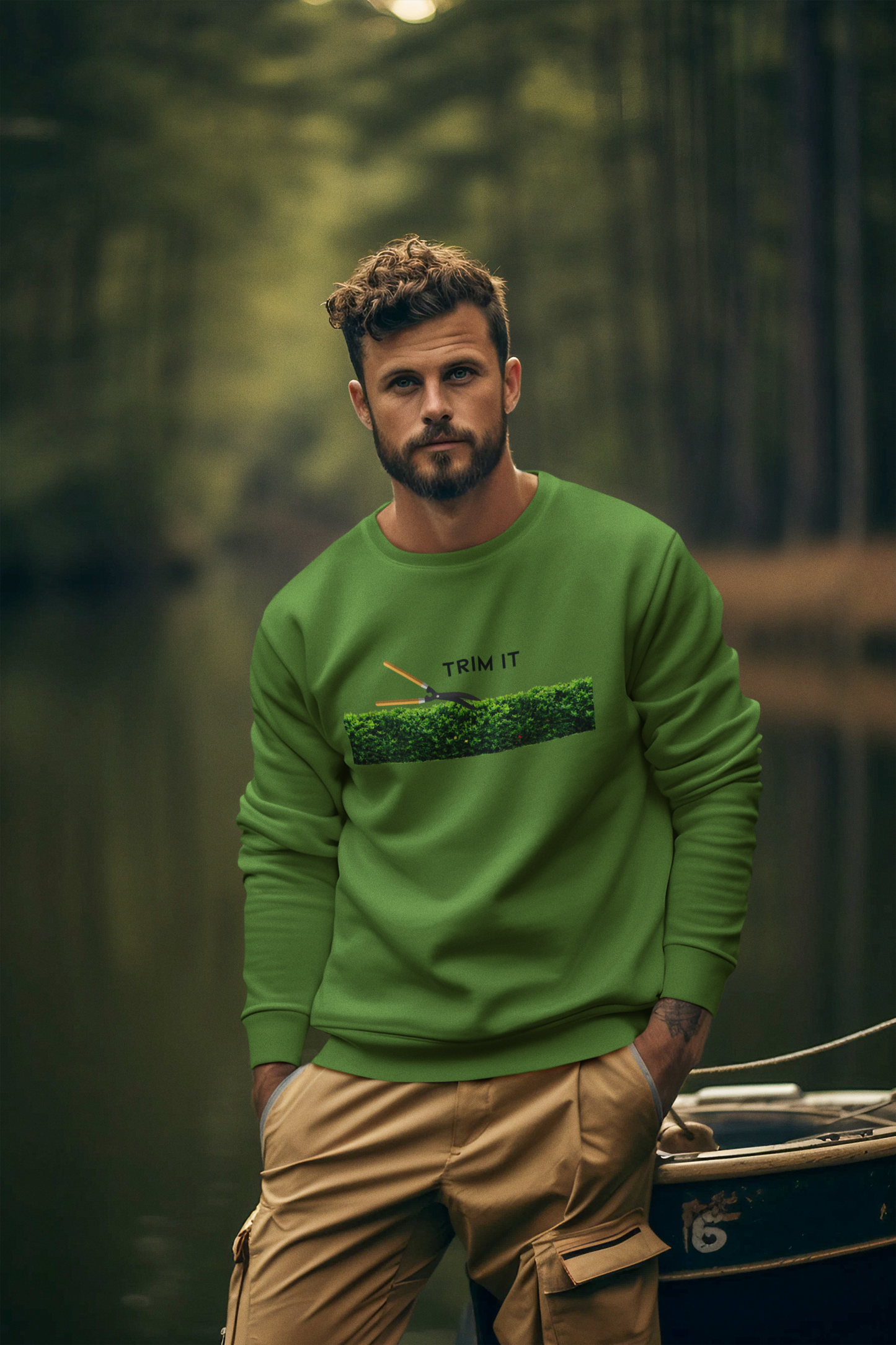 Trim It Heavy Crewneck Sweatshirt