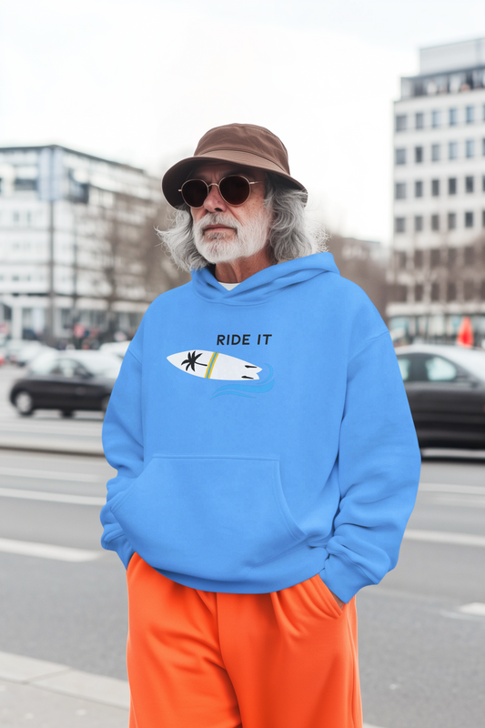 Ride It Hoody- Carolina Blue