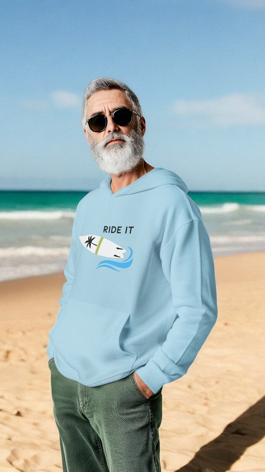 Ride It Hoody- Light Blue