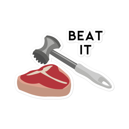 Beat It Sticker