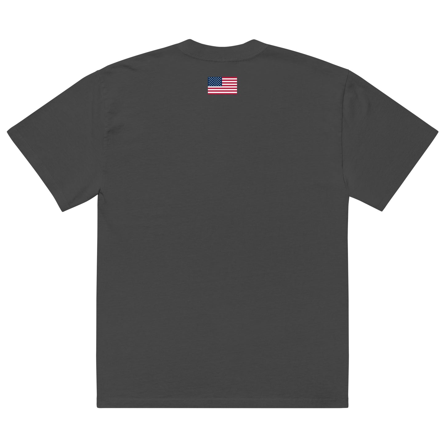 100% Man USA Oversized Faded T-Shirt - Black Design