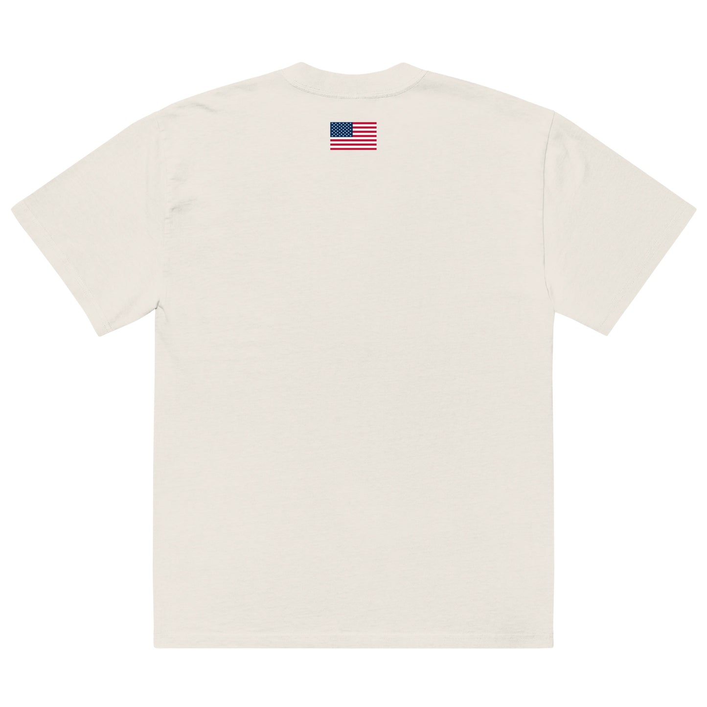 100% Man USA Oversized Faded T-Shirt - Black Design