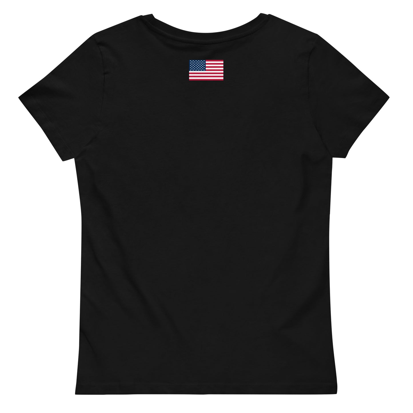 100% Woman USA Fitted Eco-T-Shirt - Red, White & Blue Design